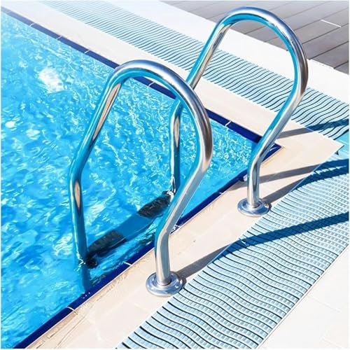 XDRGOOIUY Swimmingpool Leiter, 2/3 Profil Edelstahlstufen Leiter, Eingangsausgang Für Grundwasser -Schwimmbäder Handläufe