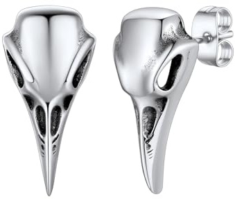 Supcare Herren Wikinger Ohrringe Edelstahl Thors Hammer/Geometrisch Dreieck/Wolfkopf Viking Rune Ohrringe Ohrstecker Rock Ohr Piercing Personalisiert Modeschmuck für Halloween Weihnacht