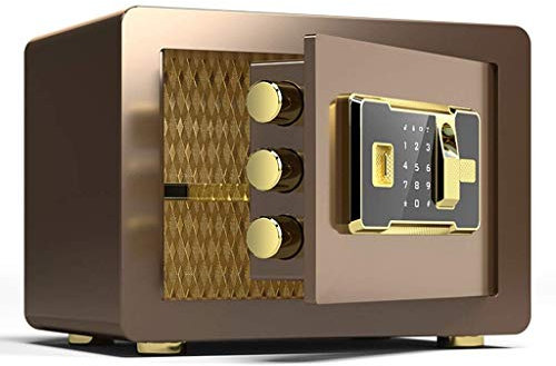 SJZLCXFC Security Safes for Home Security Fingerprint Key Lock Electronic Storage Cabinet Cash Box35*25 * 25cm Safebox