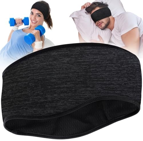 Elastic Sports Headbands for Men/Women,Soft Sweatband Sports Headband for Light Blocking Sleep,Running,Cycling,Basketball,Yoga,Fitness Workout Stretchy Unisex Hairband