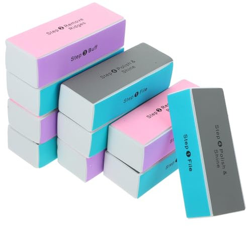 Beaupretty 10stücke Schleifblock Für Nägel Mit Verschiedenen Seiten Zum Polieren Nagelpolierblock Aus Strapazierfähigem Material Für Holz Und Kunstobjekte Nagelpuffer Block Für Professionelle