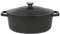 Argon Tableware 4.68L Oval Cast Iron Casserole Dish with Self-Basting Lid - Matt Black - 1x Induction Hob Cooking 4.84QT Dutch Oven Bread Baking Serving Roasting Stew Stock Pot Cookware Pan