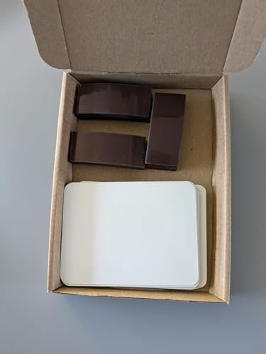 Shawprint 25pcs white sublimation metal fridge magnet craft pack 100mm x 75mm