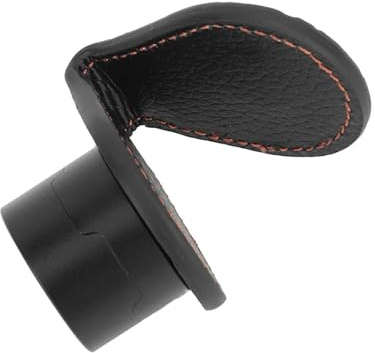Cyrank Pool Kreidehalter, Kreidehalter aus Schwarzem Leder Im Taschenformat, Pool Cue -Kreidehalter rund geformtes praktisches Werkzeug Snooker Billard Zubehör für Billard -Cue -Tipps