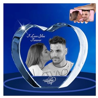 3D-Lasergraviertes Glasbild mit meinen eigenen Fotos, Geschenk für Weihnachten, individuelles Gedenken, Geburtstag, Hochzeit, Gedenkstätte, Muttertag