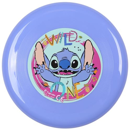 Fliegendes Frisbee Paw Patrol, Marvel, Disney, Spielscheibe für den Garten, 23 cm (Disney Stitch)