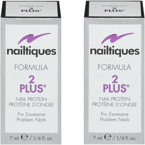 2 x bottles of Protein Nail Nailtiques Formula 2 Plus - 7ml