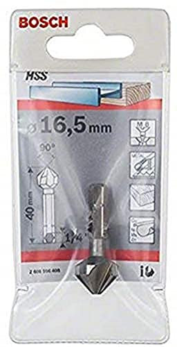 Bosch Accessories 2608596408 Fraise conique à lamer HSS queue six pans Ø 16,5 mm