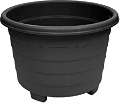Thumbs Up Grosvenor 32cm Round Planter Ebony