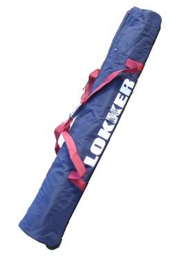 Lokker Extra lange Wheelie Skitasche, 180 cm, Blau