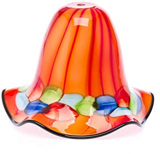 Naranja Pantalla de Cristal de Murano de Pantalla Pantalla de lámpara lámpara