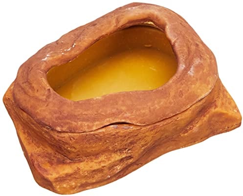 Exo Terra Worm Dish, Wurmfütterungsschale, mit Randring, speziell für die Fütterung von Würmern, 1 Stück (1er Pack)