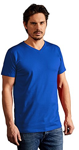 Premium V-Ausschnitt T-Shirt Herren, Königsblau, M