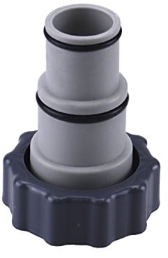 poolomio® Adapter A Intex - Schlauchadapter für Pool-Sandfilteranlagen, Absperrventile & Absperrhahn, Schlauchverbinder mit Innengewinde zum Verschrauben eines Standard-Poolschlauchs mit Ø 32mm & 38mm