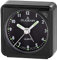 Dugena Quarz-Reisewecker, mit Weckzeiger, Weckwiederholung, Zifferblattbeleuchtung, ansteigendes Wecksignal, Maße 55 x 57 x 30 mm, inklusive Batterie (schwarz/schwarz/schwarz)