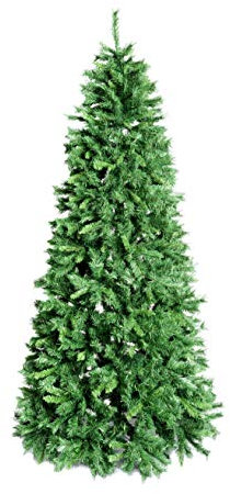 XONE Albero di Natale Royal Slim Verde in PVC | Albero folto di Natale | 628 Rami - 180cm