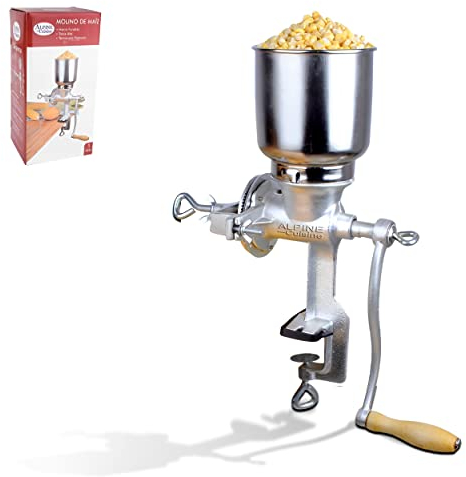 Molinillo manual de alta gama de hierro fundido para granos de maíz, trigo, café o frutos secos