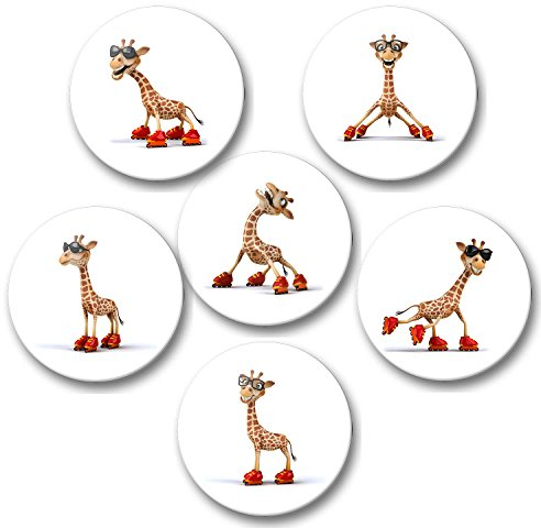 Kühlschrankmagnete für Memoboard Pinnwand Magnettafel Whiteboard - 3D Giraffe [ 02 ]