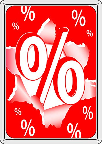 A4 Rahmenschilder - Plakate für Sale und Werbeaktionen aus Karton, 10 Stück, verschiedene Designs (% Nr. 3)