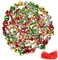 YiYa 200 Pezzi campanelli Natalizi campanelli Colorati campanelli Fai da Te per Decorazioni Natalizie ghirlande Decorazioni per Le Vacanze (Multicolore, 1 CM, 1,5 CM, 2,5 CM)…