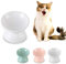 Gamelle Surélevée en Céramique pour Chat - Bol Incliné Anti-Vomissement - 125ml Petite Écuelle Lave-Vaisselle pour Chaton