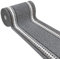 emmevi Tappeto Cucina Antiscivolo Passatoia Bordata Ingresso Scala Lavabile Mod.ALEXA Dis.A 57X400 GRIGIO