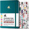 Clever Fox Planner 2. Auflage - Farbenfroher Planer für Wöchentliche und Monatliche Ziele, Zeitmanagement und Produktivität, Dankbarkeits-Tagebuch, Undatiert, A5, Reicht für 1 Jahr - Dunkelblaugrün