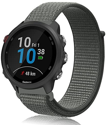 Th-some 20mm Armband für Garmin Vivoactive 3, Einstellbares Nylon Ersatz Armband für Garmin Vivoactive 3 Music/Vivomove HR/Forerunner 245/Forerunner 245 Music/Forerunner 645/Forerunner 645 Music