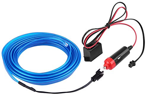 Strisce Luminose a LED per Auto Striscia per Lampade Al Neon per Pannello Dell'auto Luce LED Fredda Blu Decorazione per Atmosfera Interna 12V Neon Incandescente Stroboscopico Luci a Filo Elettrolumine