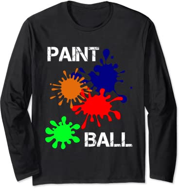 Paintball Ausrüstung Herren Frauen, Paintball Spieler Spruch Langarmshirt