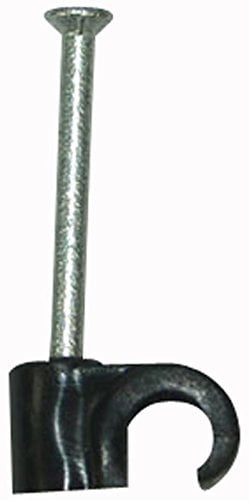 Cable Clip Round Black 3.50MM 100/BOX | Cable Management Clips Accessories, 100 X Qty - ZZV42391