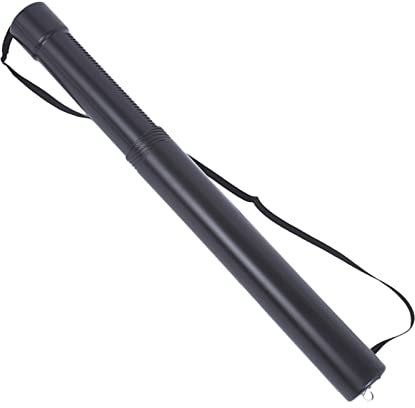Milageto Plastic Telescoping Poster Artwork Drawings Document Paper Picture Storage Tube Scroll Holder Carry Case with Strap
