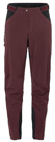 VAUDE Qimsa Softshell Pants II Fahrradhose Herren, Winddichte Softshellhose Herren für Ganzjahres-Biker, Fahrradhose Winter Herren atmungsaktiv & wasserabweisend – in Braun, Größe: L