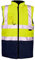 Stormway Mens Hi Vis Visibility Reversible Reflective Bodywarmer Fleece Lined Safety Workwear Gilet Vest (Yellow/Navy, XL)