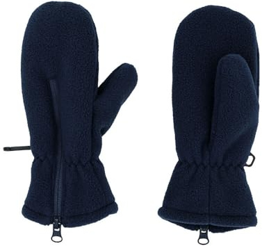 maximo MINI-Fausthandschuhe, Daumen Fleece, Reißverschluss