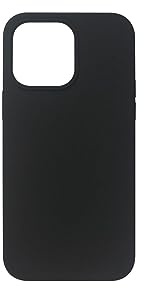 eSTUFF MADRID iPhone 14 Pro Max Silicone case Black silk, W126799206 (Silicone case Black silk touch 4 sides covered)