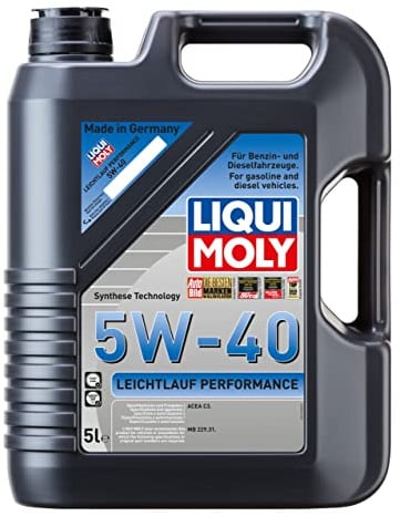 LIQUI MOLY | Leichtlauf Performance 5W-40 | 5 L | Oli motore | Tecnologia sintetica | SKU: 21368