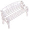 Puppenhausmöbel - Stuhl Sofa Gartenbank Sitzbank - 22 x 8,8 x 14 cm; Miniaturmöbel für Puppenhaus Dekoration, Weiß