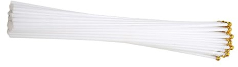 VANZACK 100pezzi Bastoni Per Bandiere Plastica Supporti Leggeri e Stabili Per Eventi Sportivi Per Decorazioni Festive e Esposizioni Di Piccole Bandiere