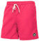 Ladeheid Short de Bain Homme, Séchage Rapide avec Filet Intérieur, Maillot de Bain Homme Piscine, Poches Latérales et Arrière, Ceinture Élastique avec Cordon Ajustable LA40-129 (Rose, 5XL)