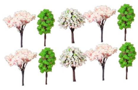 Cabilock 15St Miniaturbäume Kirschblütenbaumdekoration dekorative Dekoration Modell Kiefern Modelle Pflanze Miniaturmodell Baum-Design-Handwerk Kirschbaum schmücken Bonsai