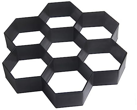 Yardwe Moule à Pavage Hexagonal Plastique Réutilisable Pour Jardin Diy Chemin Béton Modèle Manuel Facile Et Polyvalent Pour Allées Patios Et Cours