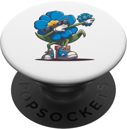 Dab Vergissmeinnicht Tanzende Dabbing Vergissmeinnicht Blume PopSockets mit austauschbarem PopGrip