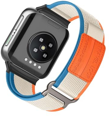 Nylon Armband Kompatibel mit Oppo Watch 46mm Armbänder Sport Armband für Damen Herren Sportarmband Adjustable Textil Loop Ersatzarmband für Oppo Watch 46mm (d,Nylon)