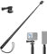 ATUMTEK Unsichtbarer Selfie-Stick 150 cm, kompatibel mit Action-Kamera X3, One X/X2, One R/RS, GO2, Hero 12/11/10/9/8/7, Selfie-Stick für Outdoor-Sportarten, Adapter im Lieferumfang enthalten