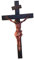 Perfeclan Jesus-Kruzifix-Kreuze, Figur, Betende religiöse Figur, Jesus-Wandkreuz für Hof, Schlafzimmer, Garten, Bücherregal