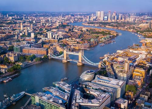 London Puzzle 1000 Teile Erwachsene Tower Bridge River Thames Puzzle Erwachsene 1000 Teile Puzzle