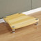 LYXWGRZD 4/3/2/1-stufiger Audio Rack HiFi Regal, Phonoschrank mit stoßdämpfenden Fußspikes, Multifunktions HiFi Rack, offener Record Player Stand for Zuhause/Büro/Audio-Video/DJ/Theater(Wood color,10.