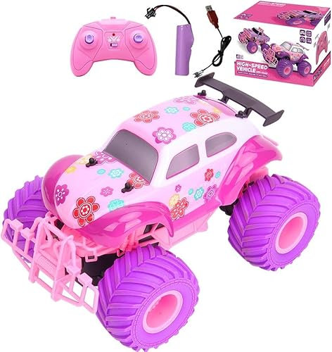 OBEST Pink Ferngesteuertes Auto für Mädchen, Mädchen Spielzeug, 2,4 GHz RC Spielzeug ab 3 4 5 6 7 8 9 10 Jahre