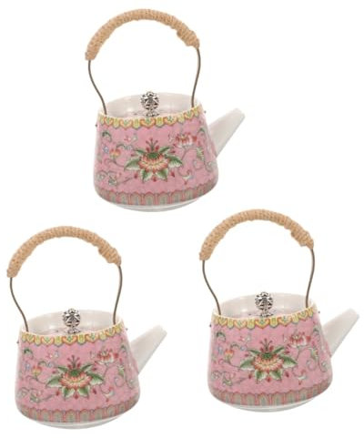 Cabilock Teiera in Ceramica Da 3 Pezzi Per Tè Oolong/tè Nero Design Elegante Per Uso Domestico/ufficio